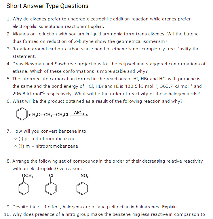 class 11 chemistry chapter 13 hydrocarbons