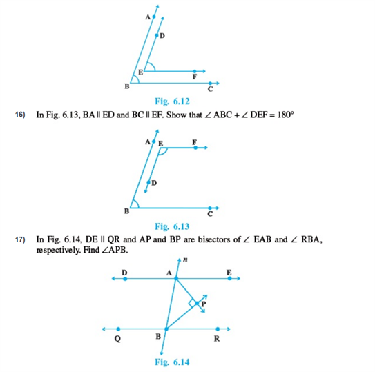 Important questions for class 9 maths Chapter 6 Lines and Angles