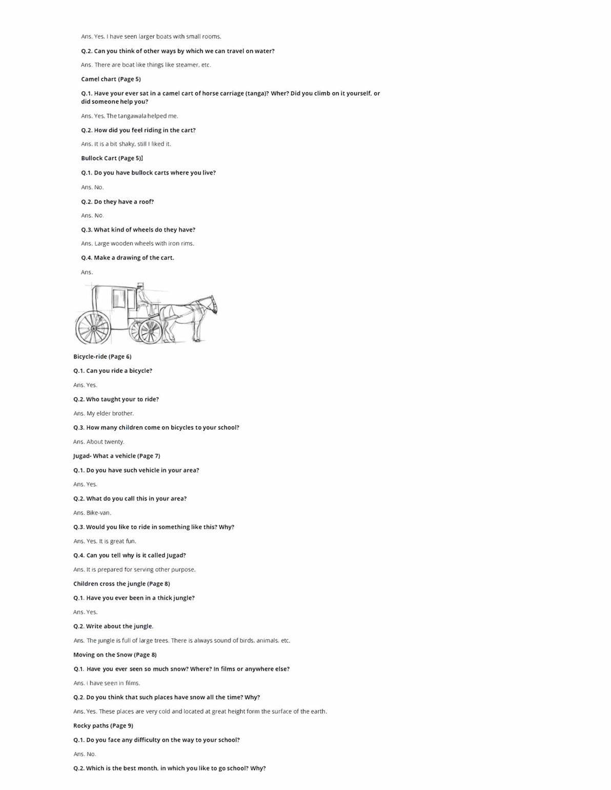 ncert solutions class 4 evs chapter 1 going to school free download