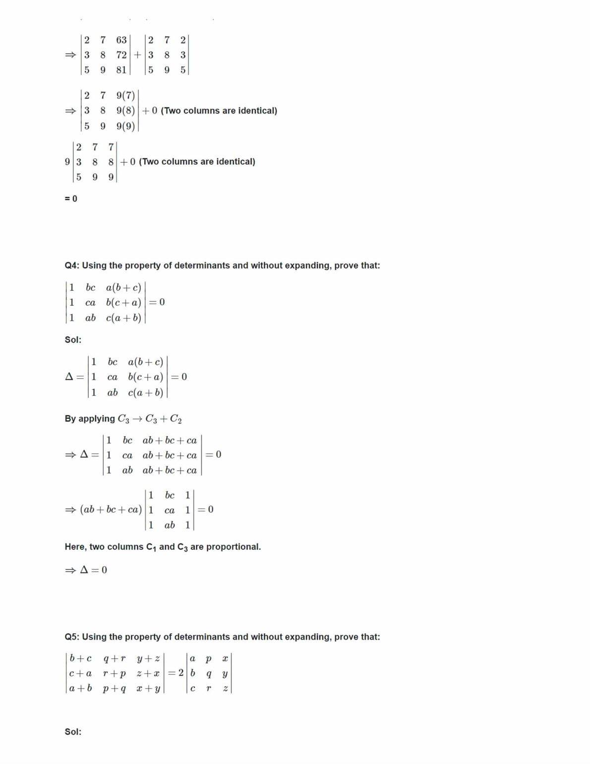 Ncert solutions for class 12 maths chapter 4 determinants ex 4 2