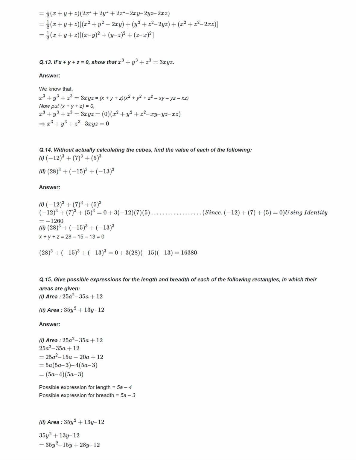 ex 2.5 q12 class 9
