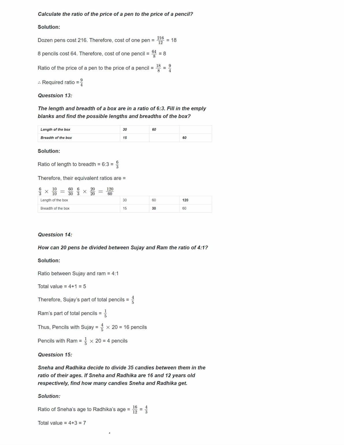 Ncert Solutions For Class 6 Maths Chapter 12 Ex 12.1