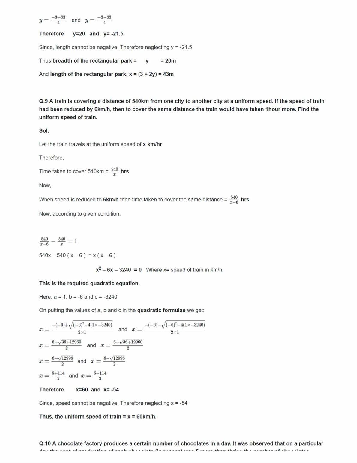 Ncert Solutions For Class 10 Maths Chapter 4 Ex 4.4 Ncert Solutions For Class 10 Maths Chapter 4 Ex 4.4