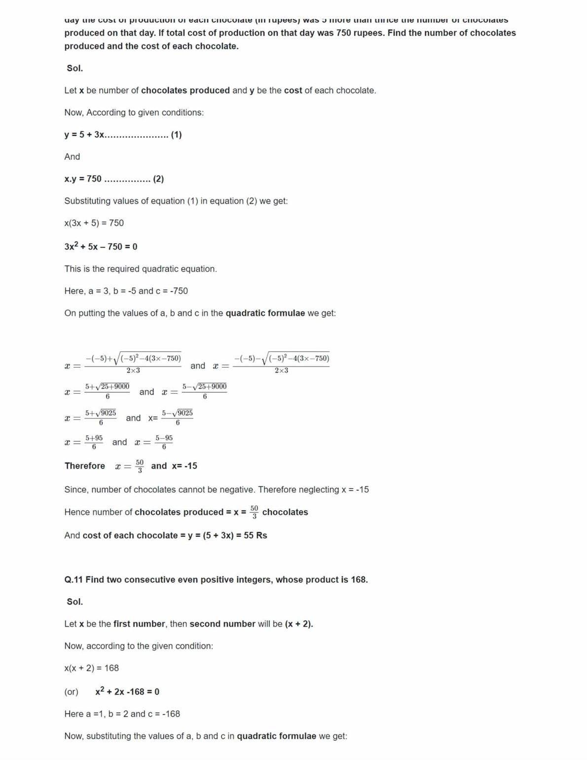 Ncert Solutions For Class 10 Maths Chapter 4 Ex 4.4 Ncert Solutions For Class 10 Maths Chapter 4 Ex 4.4