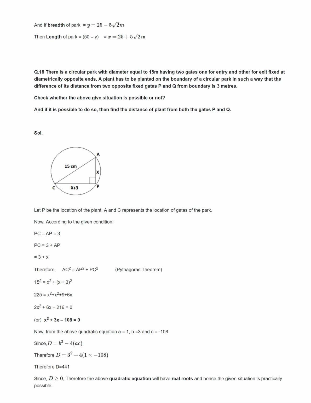 Ncert Solutions For Class 10 Maths Chapter 4 Ex 4.4 Ncert Solutions For Class 10 Maths Chapter 4 Ex 4.4