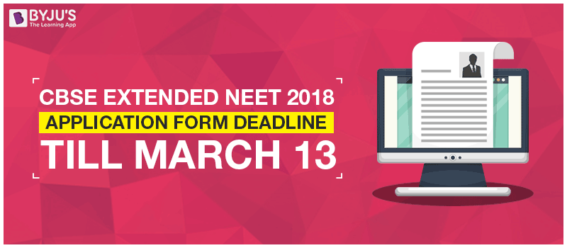 NEET 2018 Application Form