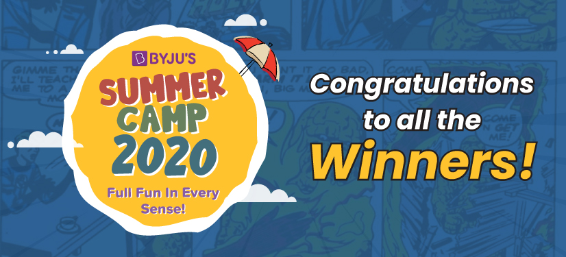 banner image: BYJU'S Summer Camp 2020 Congratulations to all winners!