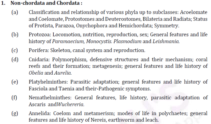 IAS Zoology Syllabus for UPSC Mains 2023| Download PDF of Detailed ...