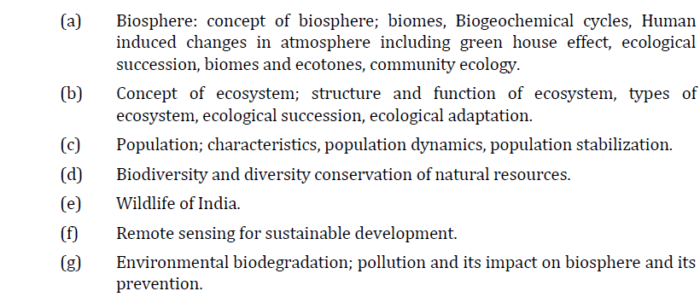 IAS Zoology Syllabus for UPSC Mains 2023| Download PDF of Detailed ...