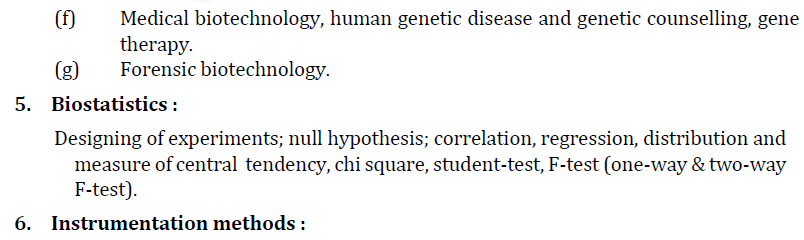 IAS Zoology Syllabus- Zoology Optional Paper-I Syllabus- 6