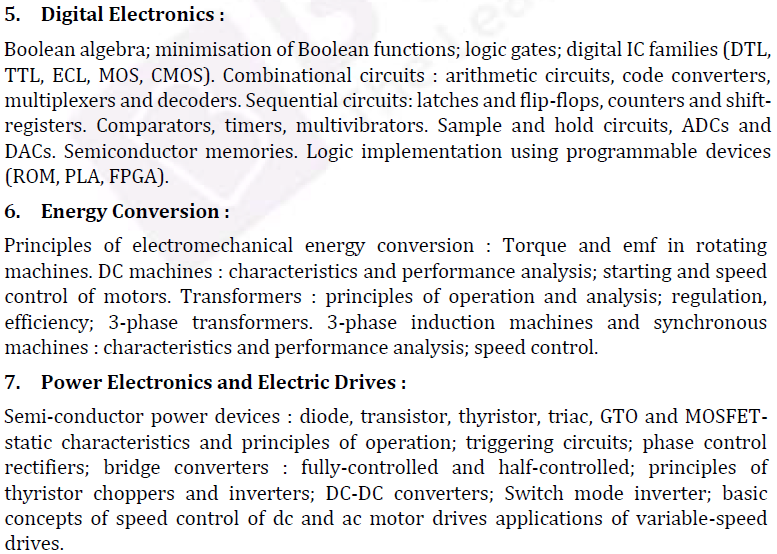 eee engineering subjects