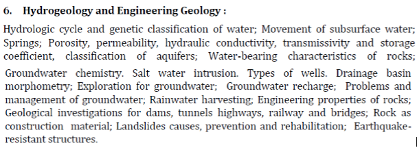 UPSC Geology Optional Paper I Syllabus-3