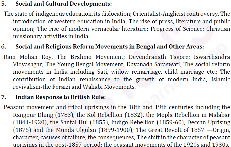 UPSC History Syllabus- IAS History Optional Paper II-2