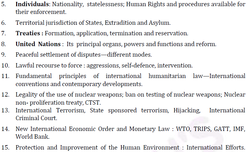 UPSC Law Syllabus- Law Optional Syllabus Paper-I 3