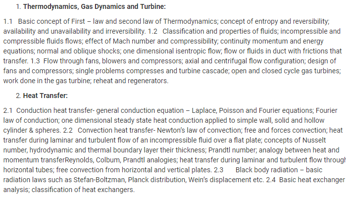 UPSC Mechanical Engineering Optional Syllabus- Mechanical Engineering Syllabus Paper-II- 1