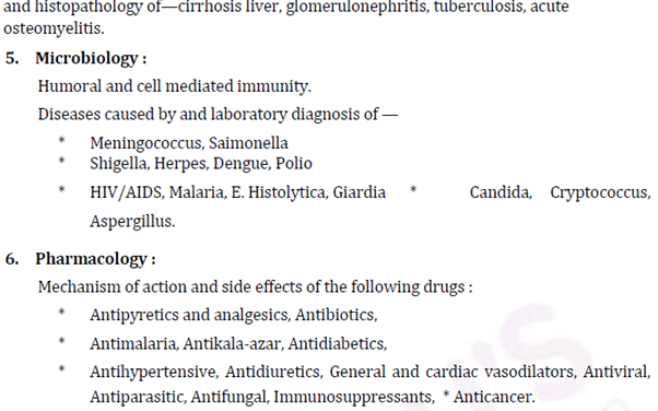 UPSC Medical Science Syllabus- Paper -I 3