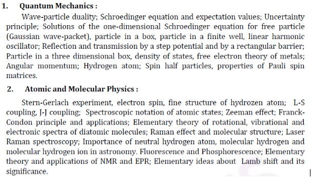 UPSC Physics Syllabus- Physics Optional Syllabus Paper-II 1