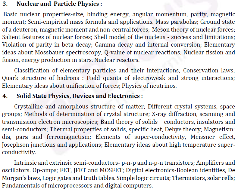 UPSC Physics Syllabus- Physics Optional Syllabus Paper-II 2