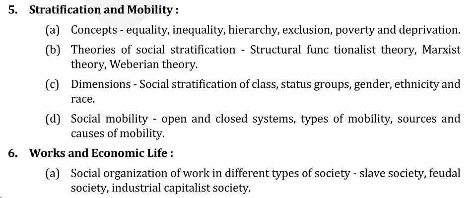 UPSC Sociology Syllabus- Sociology Optional Syllabus Paper-I 3