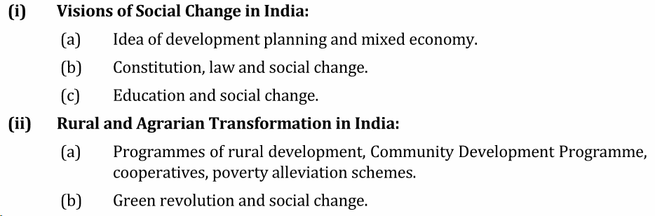 UPSC Sociology Syllabus- Sociology Optional Syllabus Paper-II 4