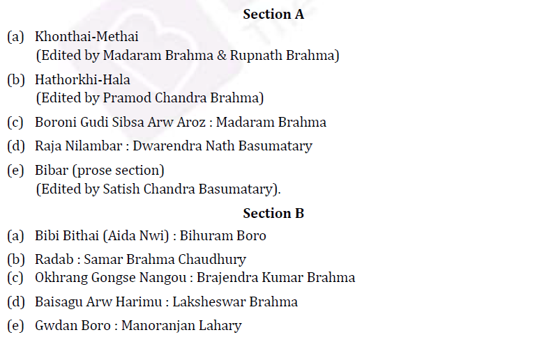 UPSC Bodo Literature Syllabus- Bodo Literature Optional Syllabus Paper-II 1