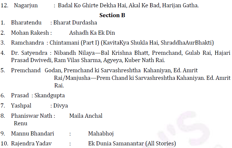 UPSC Hindi Literature Syllabus- Hindi Literature Optional Syllabus Paper-II 2