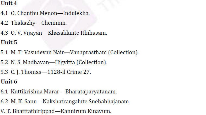 UPSC Malayalam Literature Syllabus- Malayalam Literature Optional Syllabus Paper-II 2