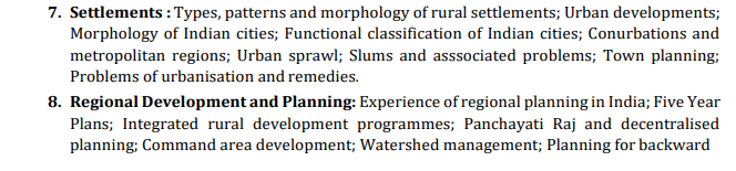 IAS Geography Syllabus - Paper 2