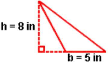 Area of Obtuse Triangle