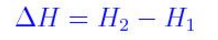 Enthalpy Formula 1