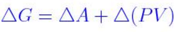 Gibbs Free energy Formula