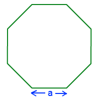 Octagon area clearance calculator