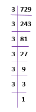 Cube root of 729