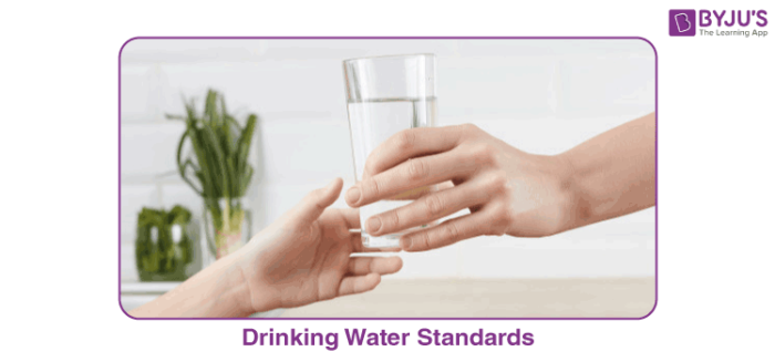 Drinking water standards