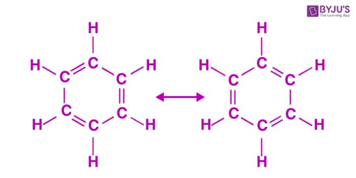 Given below is the structural formula of benzene. Draw important resonance  contributing structures. | Homework.Study.com