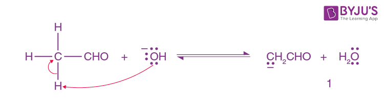 Aldol Condensation Mechanism Step 1