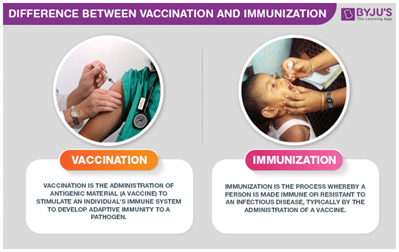 Difference Between Vaccination And Immunization