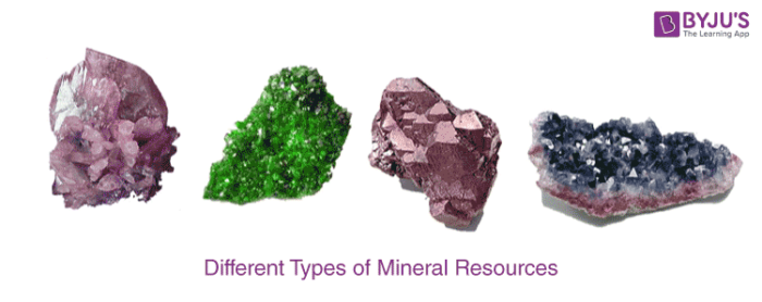 Mineral Resources Examples Types Characteristics Uses With Videos