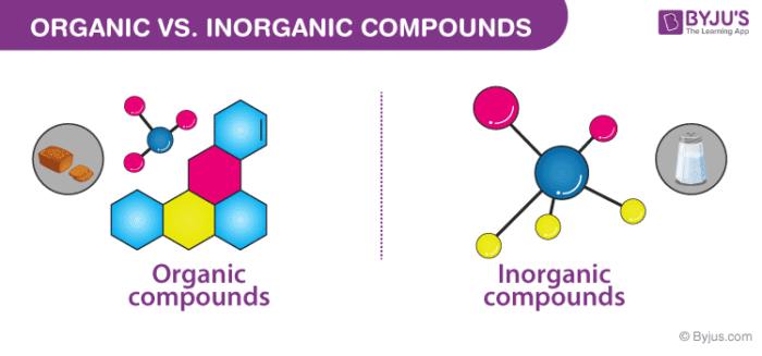 Organic vs Inorganic Compounds