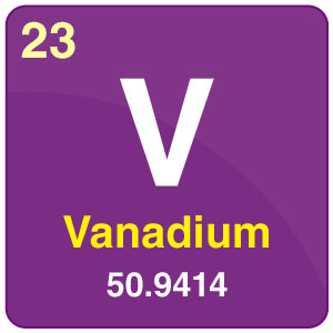 vanadium atom periodic table