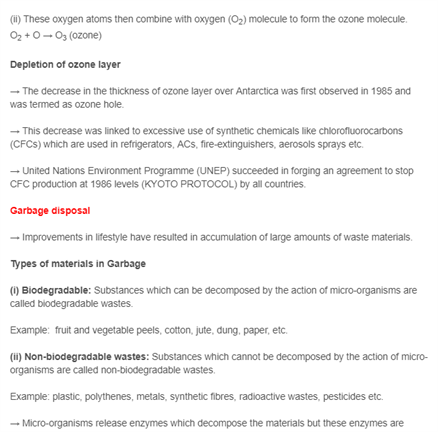 Class 10 Science Chapter 15 - Our Environment