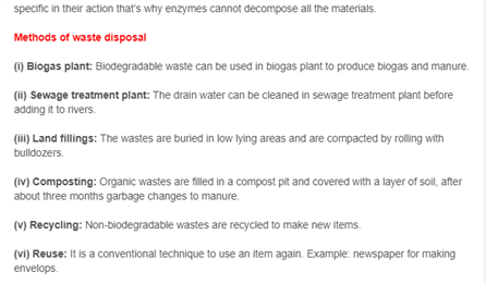 Class 10 Science Chapter 15 - Our Environment