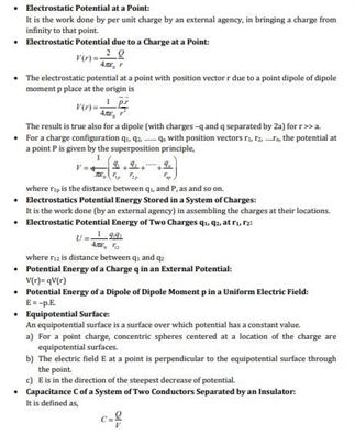 CBSE Class 12 Physics Chapter 2 Electrostatic Potential and Capacitance ...