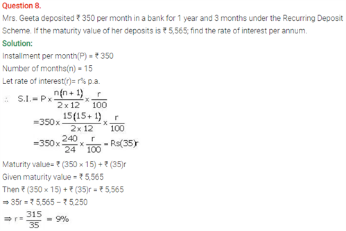 ICSE Solutions Of Class 10 Maths Chapter 2 Banking(Recurring Deposit Account) ICSE Solutions Of Class 10 Maths Chapter 2 Banking(Recurring Deposit Account)