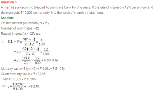 ICSE Solutions Of Class 10 Maths Chapter 2 Banking(Recurring Deposit Account) ICSE Solutions Of Class 10 Maths Chapter 2 Banking(Recurring Deposit Account)