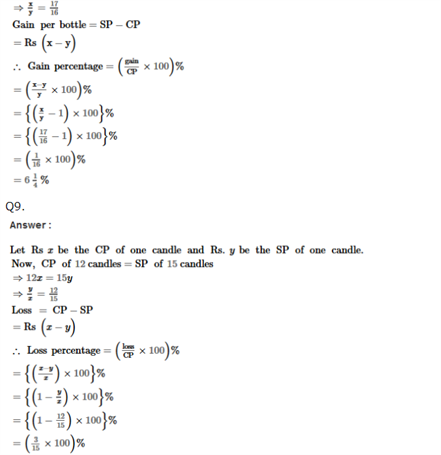 profit and loss worksheet for class 8 pdf
