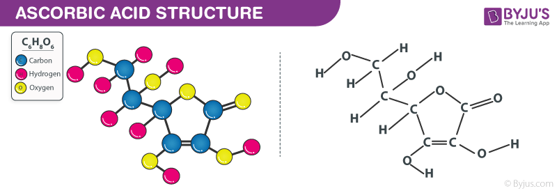 Ascorbic Acid C6h8o6 Structure Molecular Mass Properties Uses