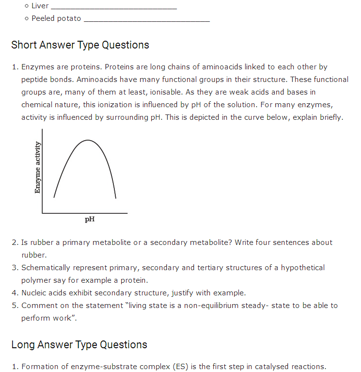 case study based questions class 11 biology chapter 3