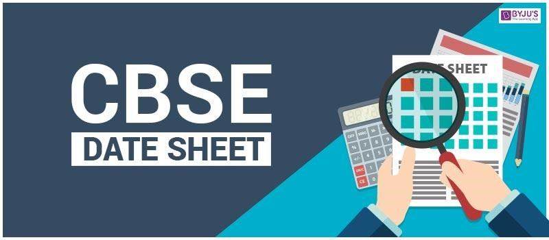 CBSE Date Sheet