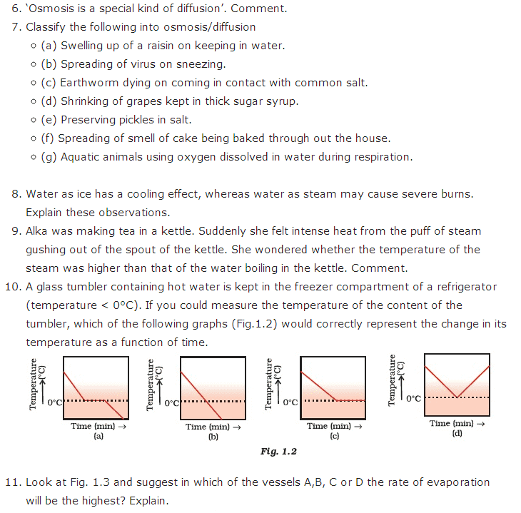 case study based questions on matter in our surroundings